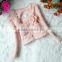 2016 New fashion 2pcs pink girl outfit dress and knit sweater