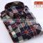 latest new 2017 2018 western mens tartan blouse flannel plaid shirts