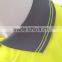 Hot sale Europe polyester birdeye breathable fluroscent safety sew-on high visibility polo shirt