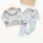 New style flower printing casual cotton wholesale girls clothing sets