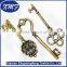 Key Shape Metal Necklace Pendant,Metal Key Pendant