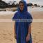 Custom Personalized Velour Bath Robe With Hooded Plain Pattern Poncho Beach Towel