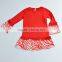 Spanish baby clothing christmas kids outfits plain shirts with icing leggings