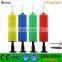 Two functions plastic hand pump for inflatable ball small hand pump with needle