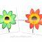 Cheap promotional plastic boy&girl windmill wind spinner toy for kid.