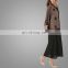 Modest Muslim Applique Dress lslamic Maxi Cardigan Muslim Kimino Girls Design With Lace Stitching Style