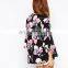 Kimono in Floral Print chiffon blouses woman clothing blouse floral chiffon kimono half sleeve nice