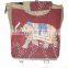 Colorful Owl design Cotton Canvas shoulder shopping Bag