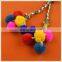 new style fashion design colorful pom pom tassel cord with beads for decoration