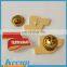 Promotional custom smiley Metal pin badges With Butterfly Clutch