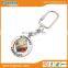 Round metal coin engraved keyring souvenir metal keychain