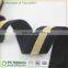 Gold and black elastic waistband