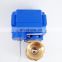 1/2" DN15 AC220V Brass Motorized Ball Valve,2 way Electrical Ball Valve mini CR-03/CR-04 Wires electric automatic valve