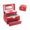 PU leather jewelry box multi-layer jewelry box large jewelry cosmetic storage box portable leather wholesale