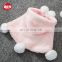 2019 Christmas pet toy cat clothes cape christmas pink cloak hoodie fuzzy ball