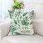 I@home Pastoral Style Digital Printing Office Lumbar Back Support Pillow Cushion Cover
