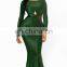 Ladies long style sequins party evening dress for eve