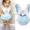 Infant Baby Girls Cartoon lace Bodysuit Girls Romper Jumpsuit Cute Headband Outfit Baby Clothes free ship