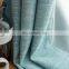 Wholesale nordic style solid thickened cross hemp cotton linen sun shading finished blackout curtains