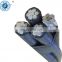 Duplex Triplex ABC Cable Overhead Aerial Bundled Cable  Aluminum Conductor XIPE Insulated