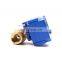 CWX-25S 2 way brass ss304 5v 3.6v 12v 24v 110v 220v DN15 DN20  mini electric motorized water ball valve for water detector