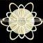 flower shape LED ceiling acrylic chandelier lobby lamps