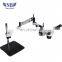 Low power flexible arm stereo microscope