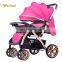 Aluminum Frame Good Quality Vogue Baby Stroller With Transparent Wheels