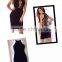 2016 Fashion Hollow Out With See Through Off The Shoulder Sleeveless Sexy Bandage Dress