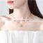 Hot sale blue fishtail  silver 925 necklace for women