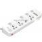 4-bit universal Power Strip with 4 USB independent switch control 2m power cord creative multi-function UK/EU/US power strip