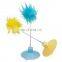 cat tease toy with pompom and suction cup cat play toy built-in bell funny attractive cat toy