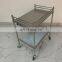 Hospital used clinic stainless operating steel trolley parts mayo instrument trolley