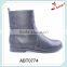 Factory promotion wholesale patchwork women flat ankle boots with side zipper