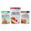 Food grade Customized print laminated recycle pouches whey cake powder packing bag with zipper top
