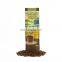 Customized side gusset coffee packaging bags Matt Black Aluminum Foil Stand Up Coffee Bag for ground coffee with valve
