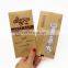 Custom made 1.8oz 52g matte aluminum foil bag snack packaging center seal bags for protein bar with easy tear