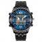 SKMEI 1032 Stainless Steel Double time Men Business Watch Relojes Hombre