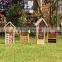 natural wood standing insect hotel wooden insect bamboo bee hives house nesting for bees