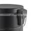 Modern 5L bathroom trash can office mini trash can embossed design metal waste bin stainless steel trash can bins