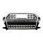 Front grill for Audi Q3 modification grille change to SQ3 style auto spare part Chrome silver black new style grill 2016-2019