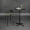 Black Metal Tall Table Restaurant Furniture Iron Luxury High Bar Stool Bar Chair