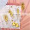 Wholesale 0~9 Digital Golden Candles Birthday Cake Topper Decoration for Party Celebration Paraffin Wax Number Candle