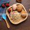Organic Bamboo Baby Plate Eco Friendly Reusable Bamboo Kids Dinner Plate
