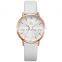 SHENGKE Delicate Ladies Watch Diamond Cutting Glass Unique Dial Soft Leather Band Quartz Movement Watches Custom Logo OEM K8053