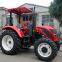 4 Wheel Farm Tractor Agricola 4x4 100 HP Farm Tractor Machinery With Air Condition Cabin Price