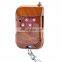 433.92MHZ wireless remote control push cover 4 key mahogany fixed code RF remote control