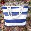 Latest Great Bridesmaid Gift Canvas Stripes Nautical Beach Bag