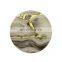 Grey Stone Round Lacquer Coasters with Holder Set of 6 Custom Design Drink Cup Coaster Set For Table Decor Wholesale