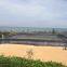 10 meters wide, 150 meters long, 0.50mm thick HDPE geotextile membrane, high level pool, seawater aquaculture liner
